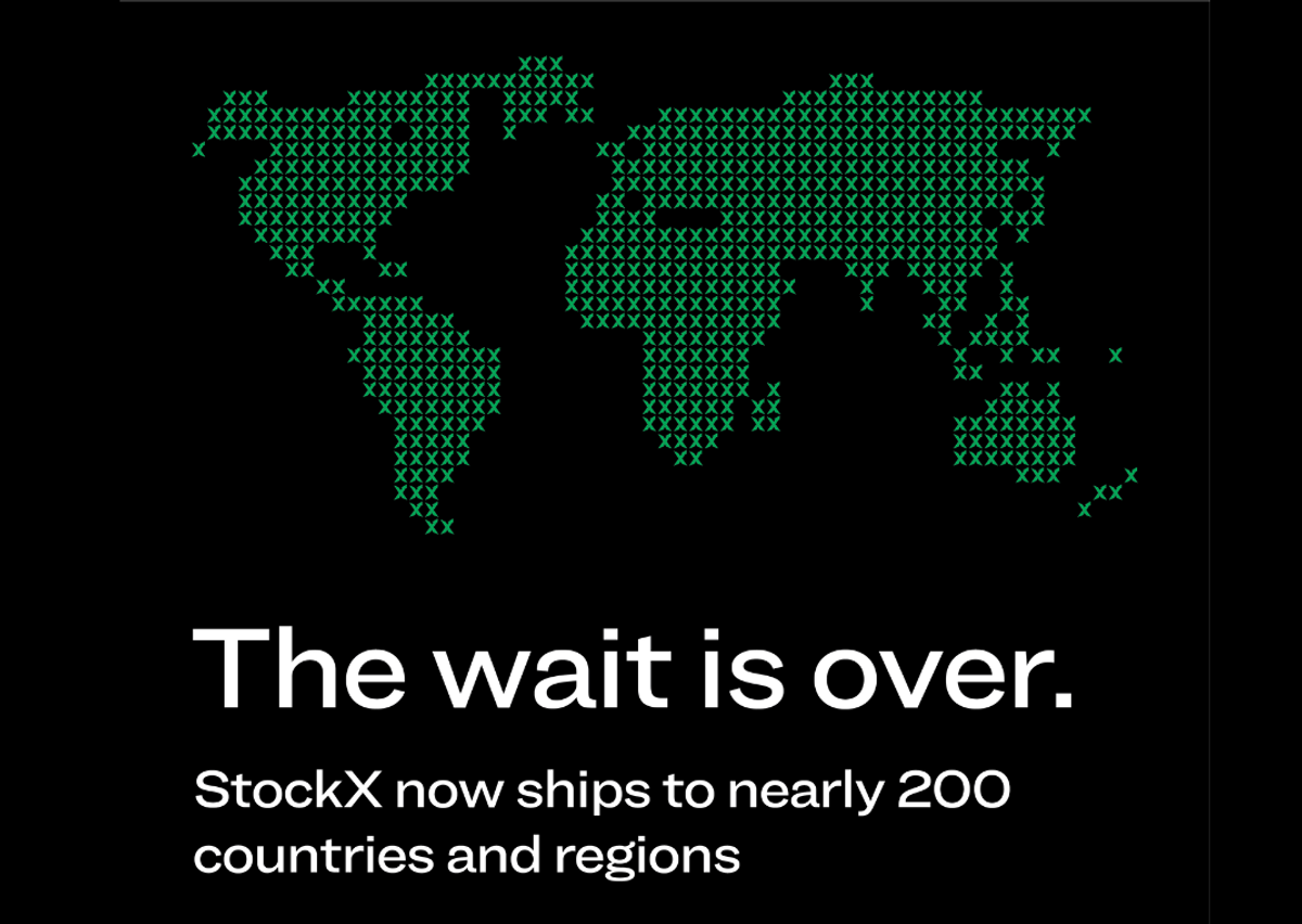 Globe graphic representing where StockX ships to.