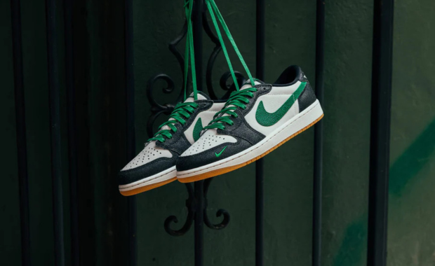 Air Jordan 1 Low Phantom Pine Green