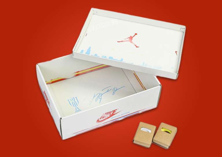 Trophy Room x Air Jordan 1 Retro Low OG SP Away Box and Laces