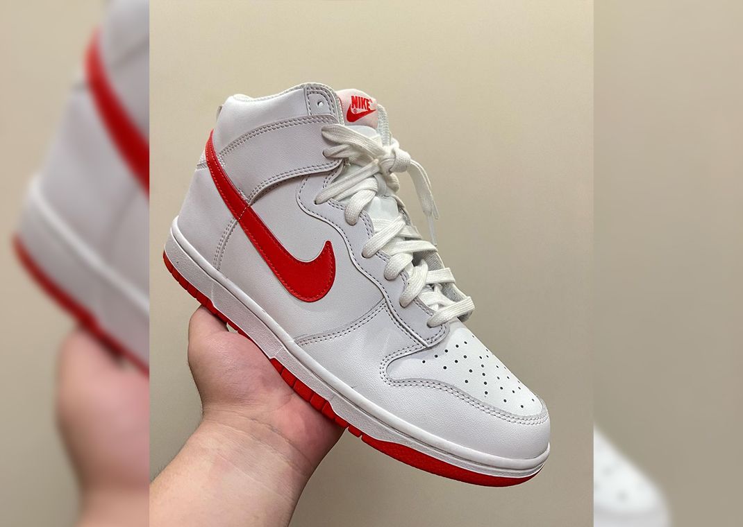 Official Look At The Nike Dunk High White Picante Red