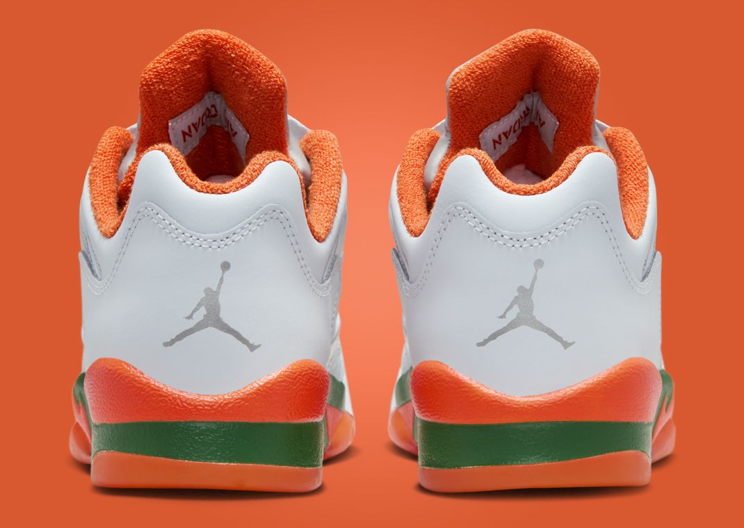 Air Jordan 5 ホワイト/オレンジ Youth 5.5Y Nike Air Jordan V 5 International Flight White