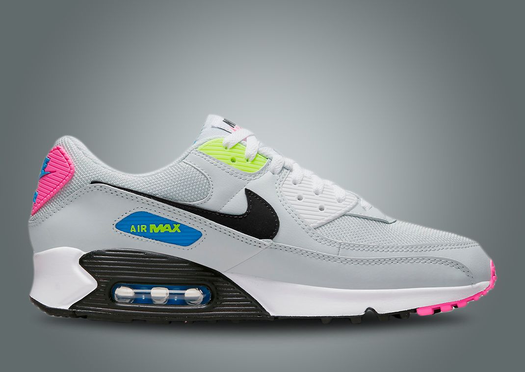 Neon Hits Accent This Nike Air Max 90