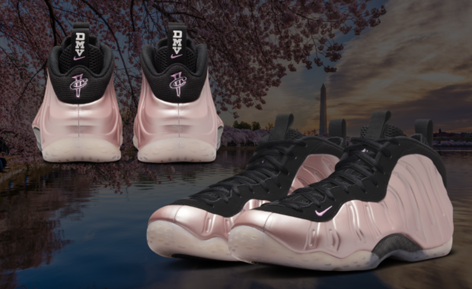 The Nike Air Foamposite One DMV Cherry Blossom Releases August 2024