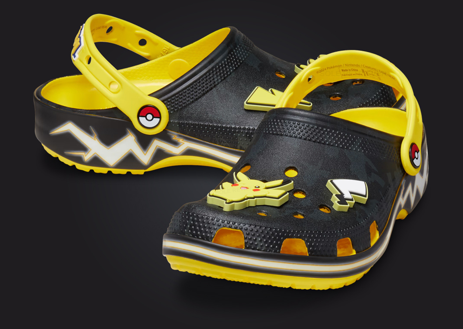 Pokemon x Crocs Classic Clog Pikachu Angle