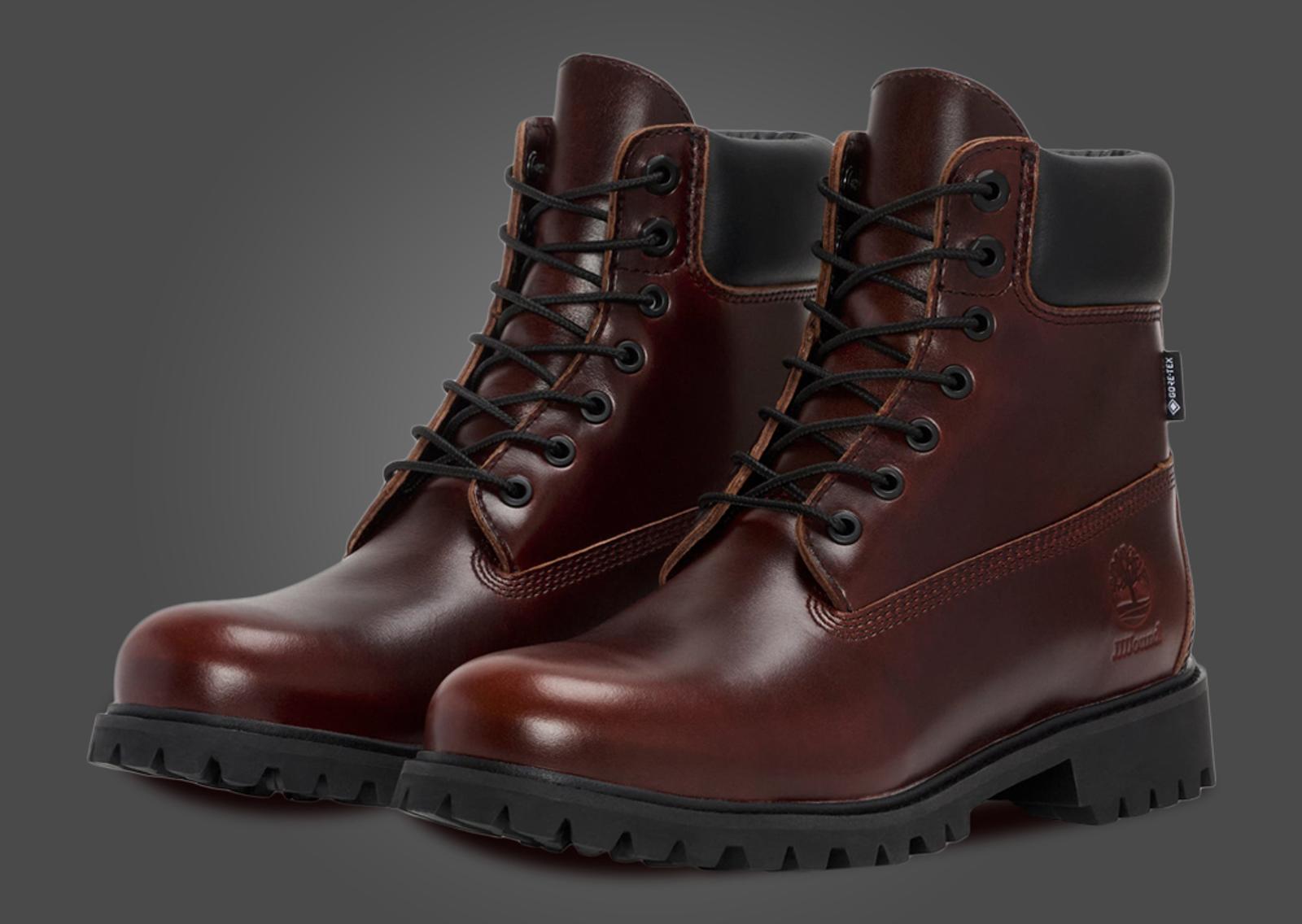 JJJJound x Timberland 6-Inch Boot GTX Oxblood Angle