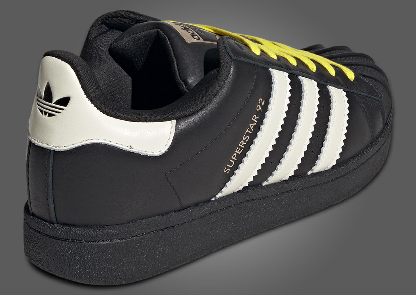 Pharrell Williams x adidas Superstar 92 Virginia Black Heel Detail