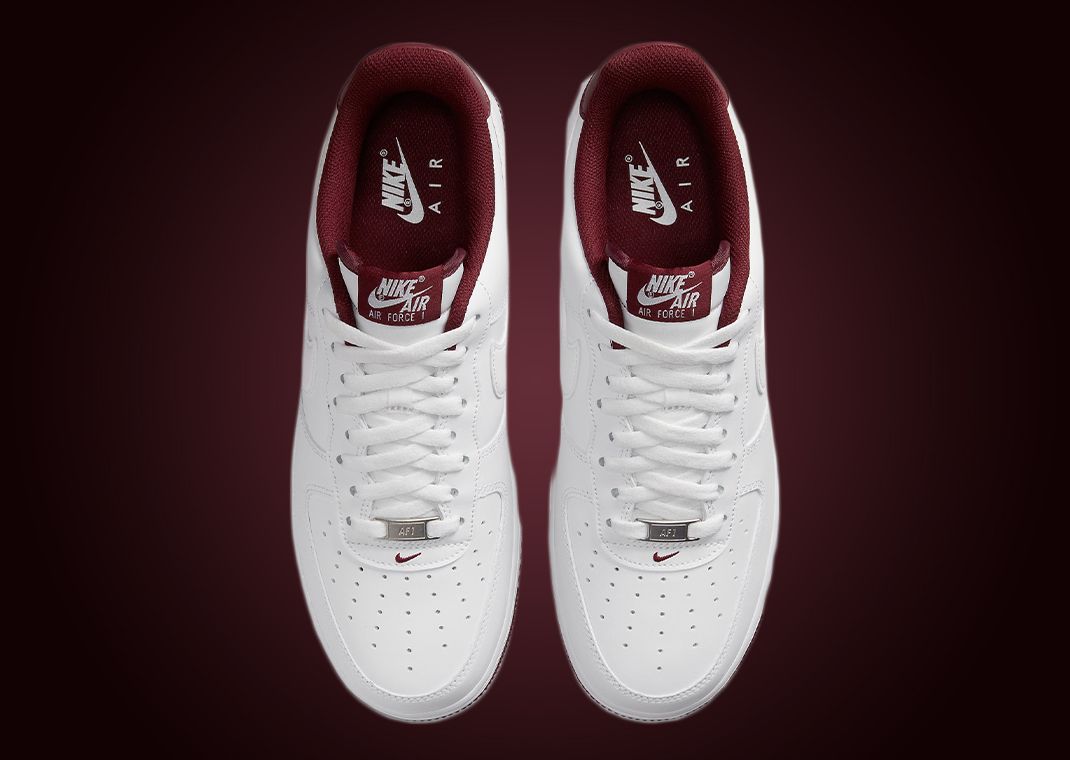 This Nike Air Force 1 Low Comes In White And Dark Beetroot This Nike Air Force 1 Low Comes In White And Dark Beetroot