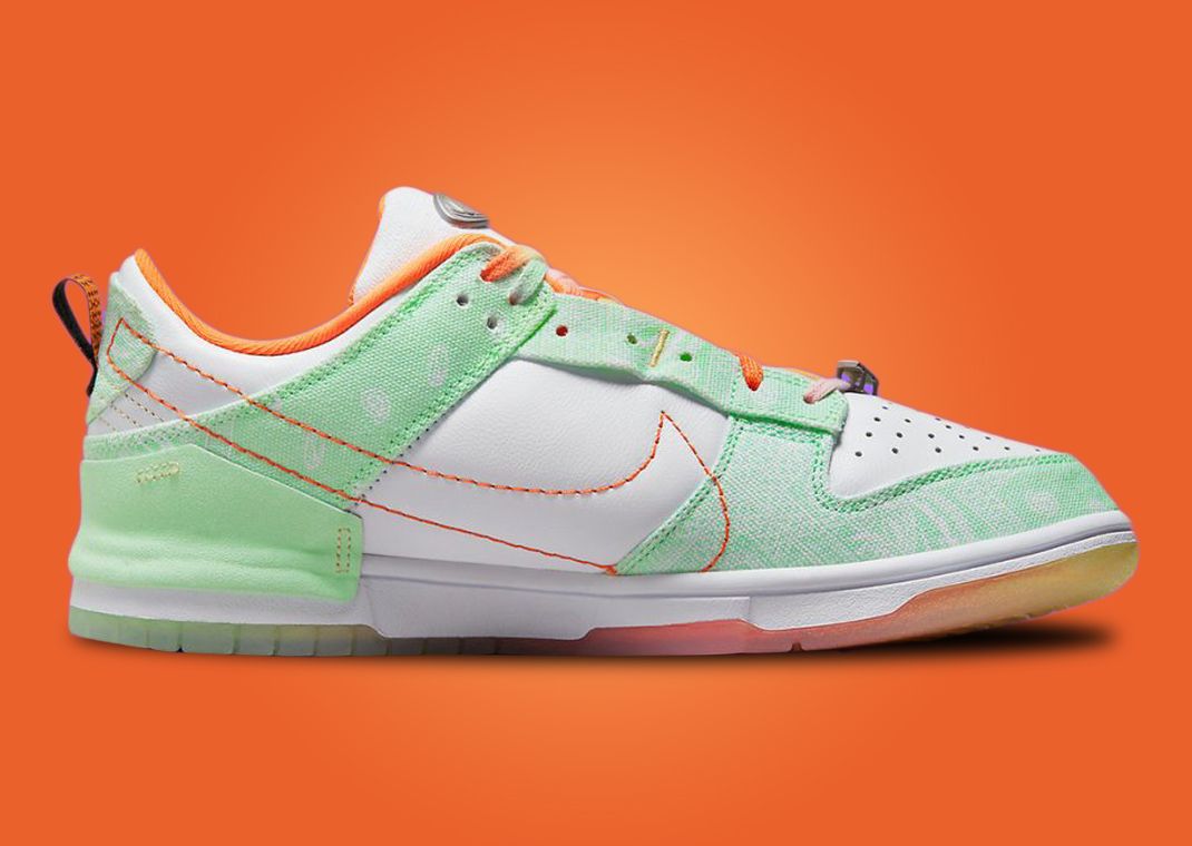 グリーンアップル   デーース Green Paisley Takes Over This Nike Dunk Low Disrupt 2