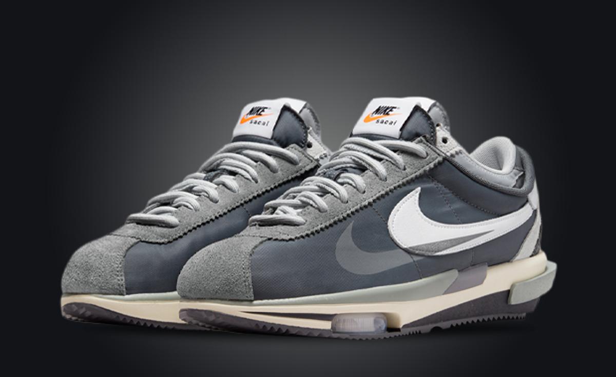 The sacai x Nike Cortez 4.0 Iron Grey Drops This December