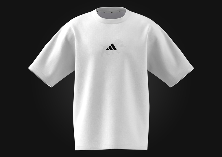 Fortnite x adidas Shirt White Black Front