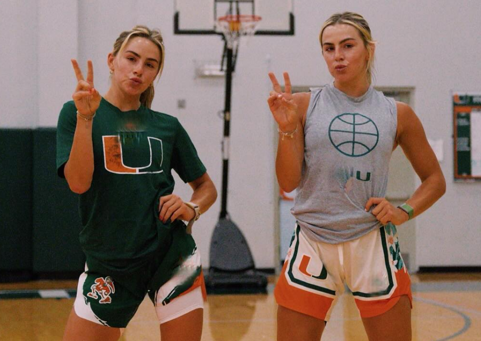 Haley and Hannah Training For Upcoming Season at Miami