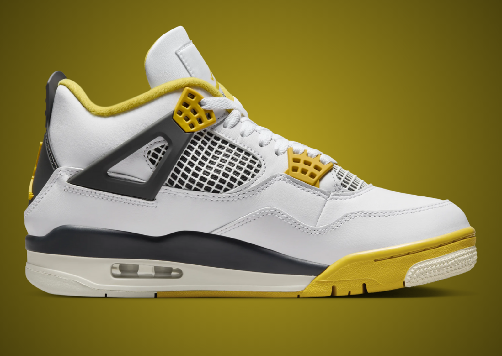 Air Jordan 4 Retro White Vivid Sulfur (W) Medial