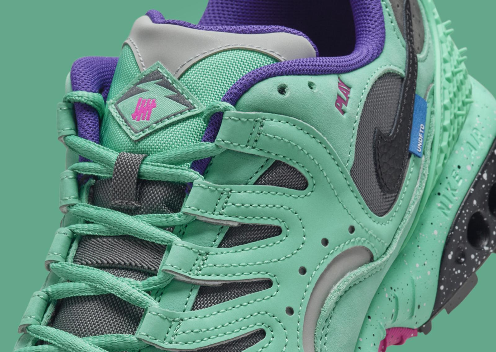 Undefeated x Nike Air Terra Humara Light Menta Tongue Detail