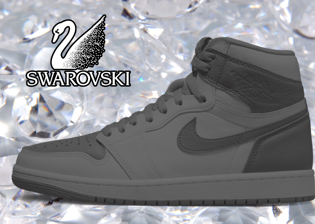 Nike Air Jordan 1 RETRO　HIGH　OG The Swarovski x Air Jordan 1 Retro High OG Vast Grey