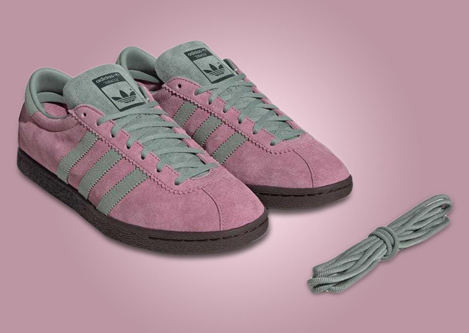 adidas Tobacco Wonder Orchid Silver Green Angle & Laces