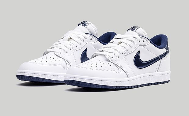 White and navy 2025 blue jordan 1