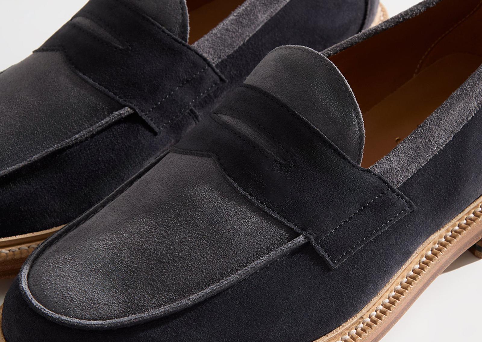 Kith x Blackstock & Weber Ellis Penny Loafer Black Detail