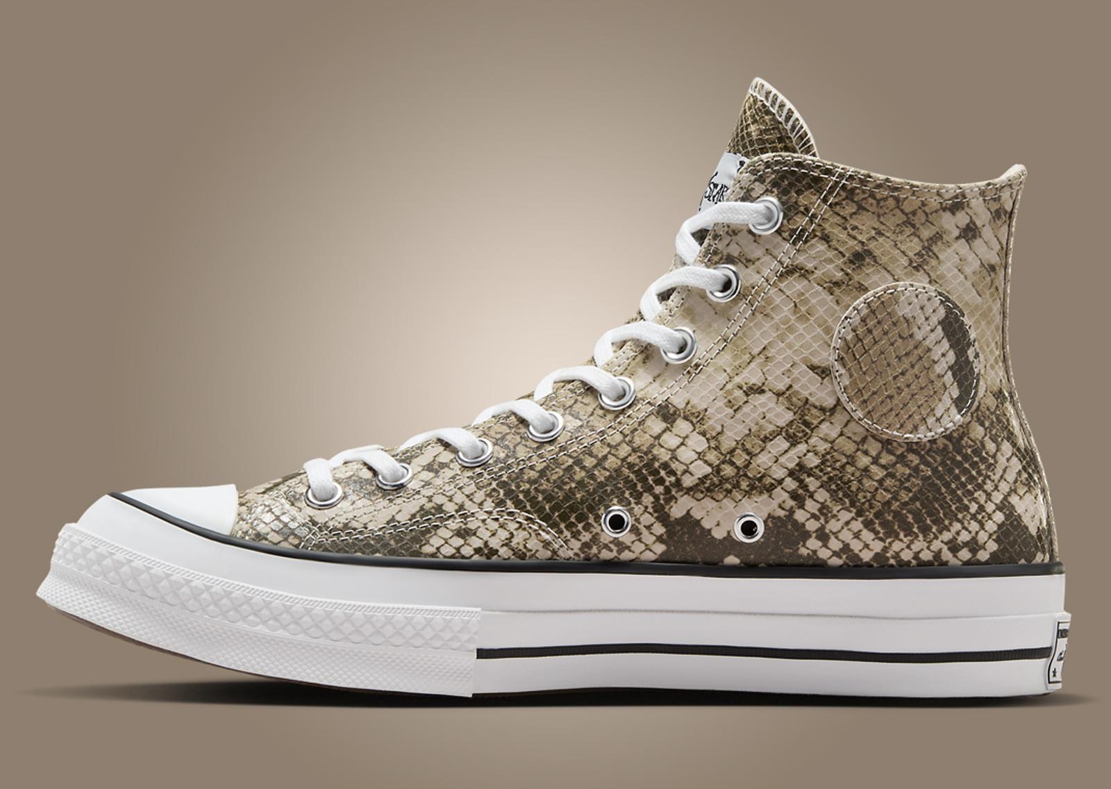 Stussy x Converse Chuck 70 Snakeskin Medial