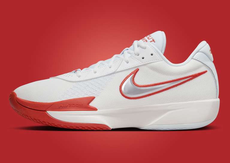 Nike Air Zoom GT Cut Academy Summit White Picante Red Lateral