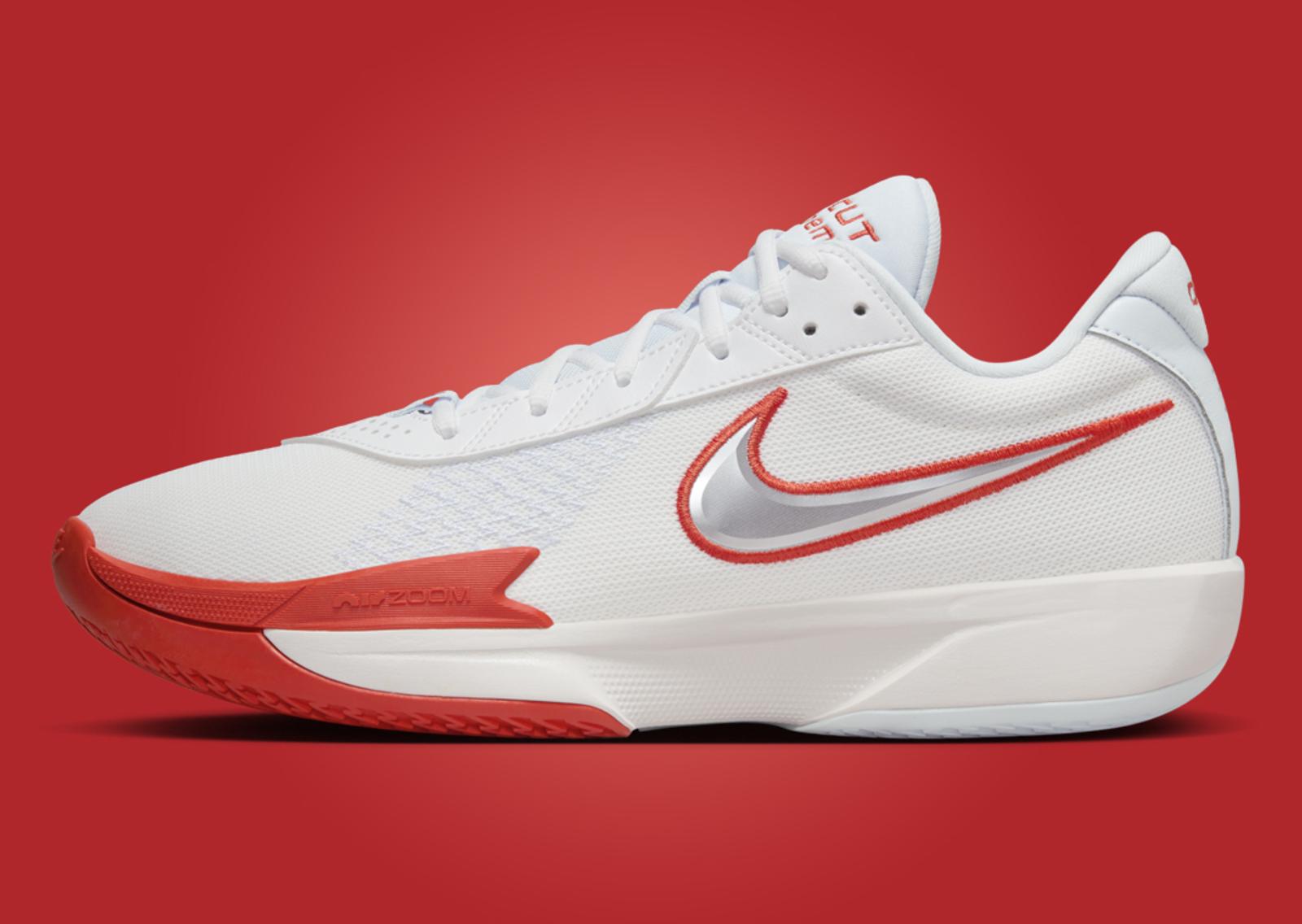 Nike Air Zoom GT Cut Academy Summit White Picante Red Lateral