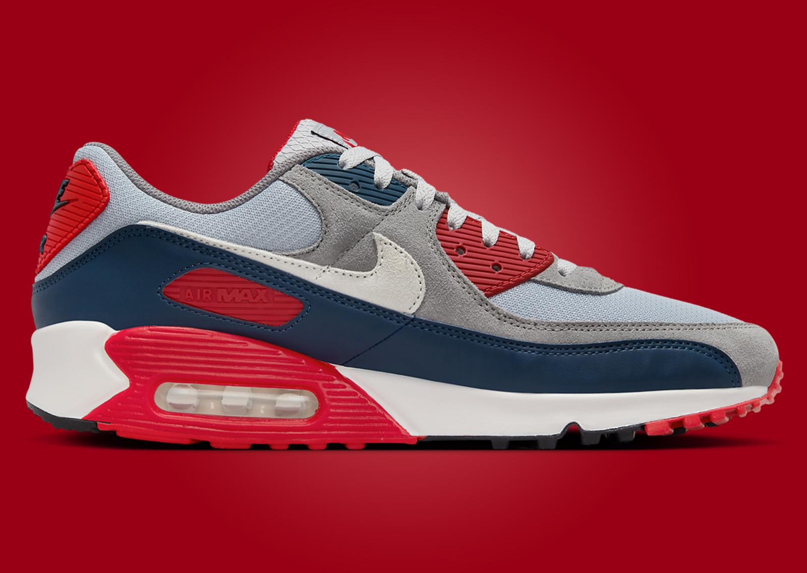 Nike Air Max 90 USA Grey Medial Right