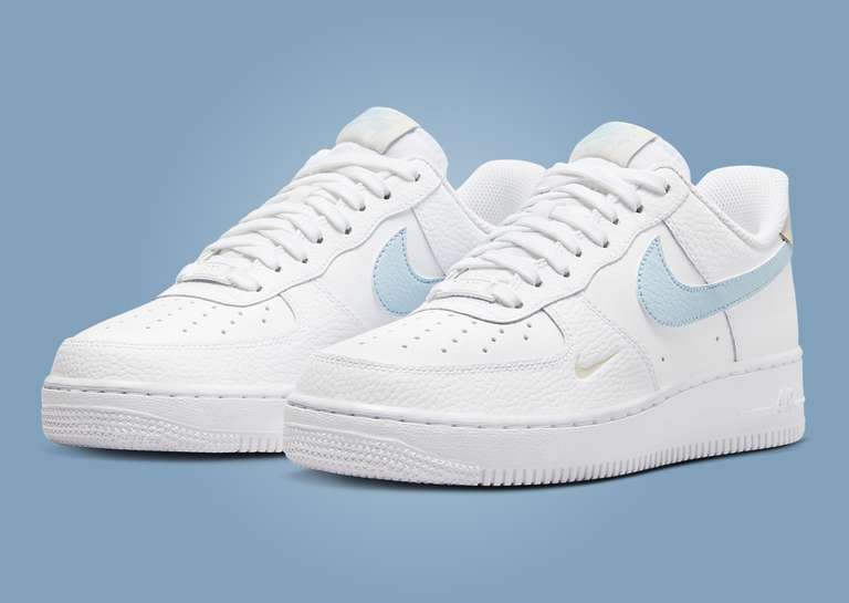Nike Air Force 1 Low White Light Armory Blue (W) Angle