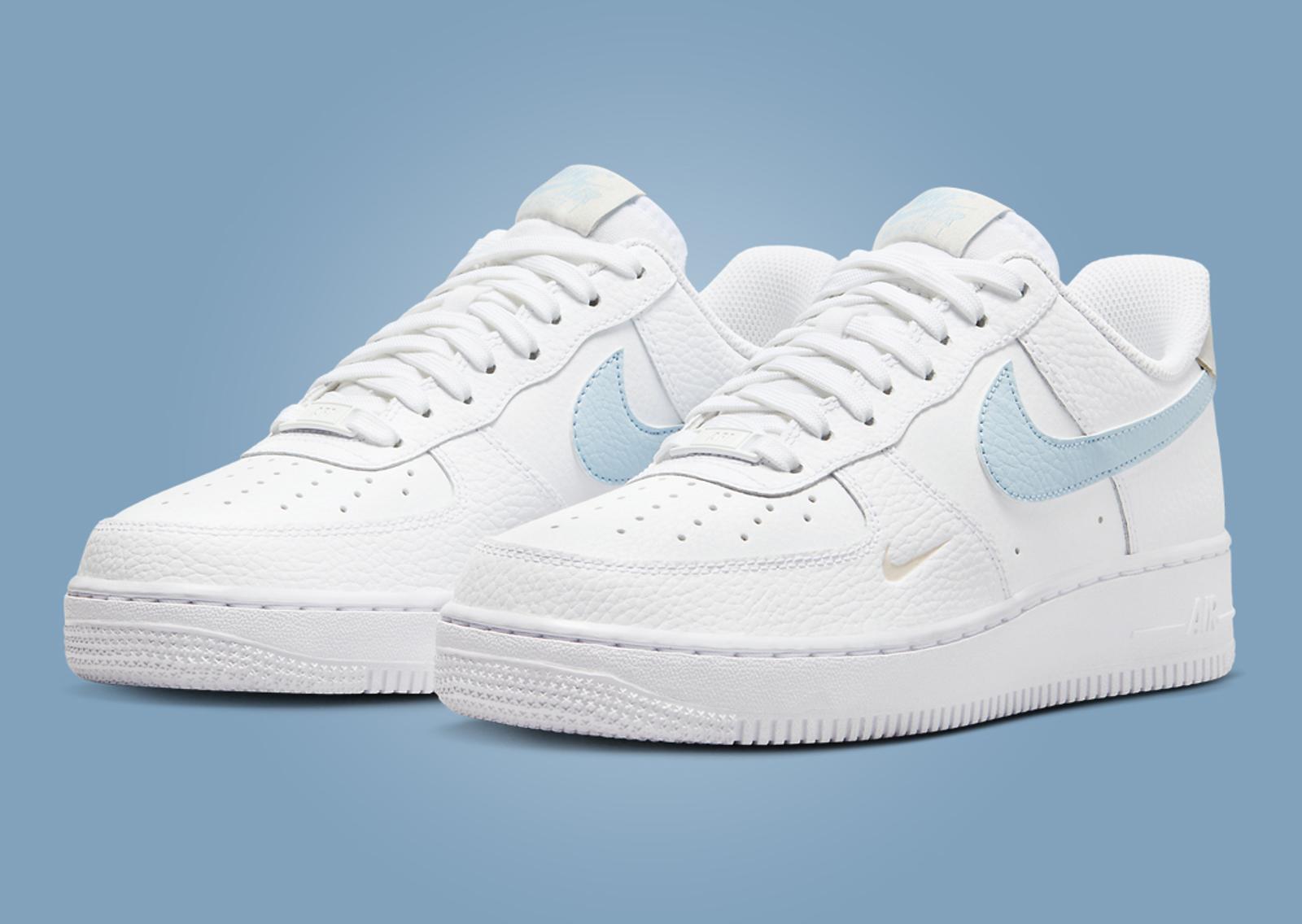 Nike Air Force 1 Low White Light Armory Blue (W) Angle