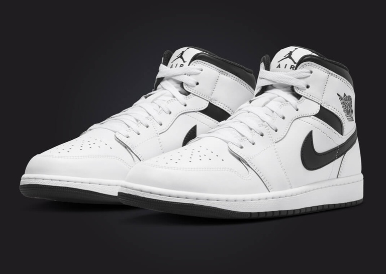 The Air Jordan 1 Mid White Black Releases December 2023