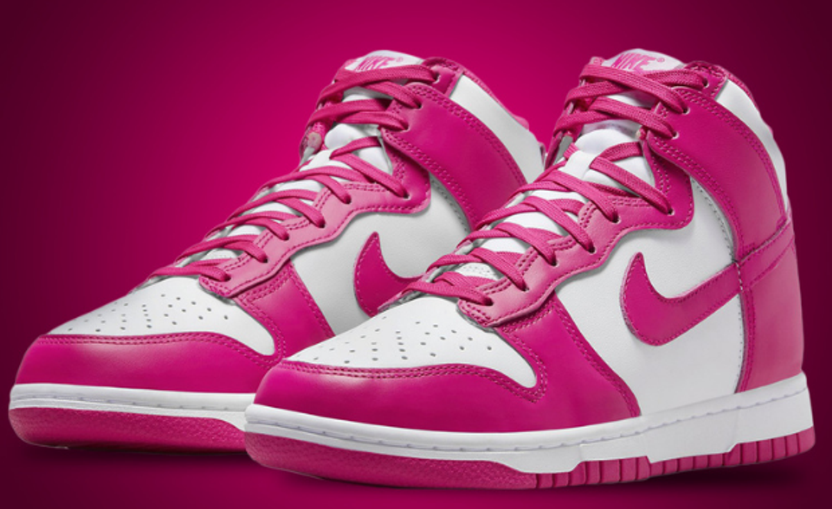 The Nike Dunk High Gets Pretty In Pink