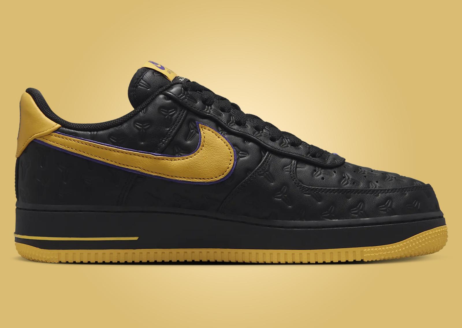 Nike Air Force 1 Low Kobe Bryant Black Medial Left