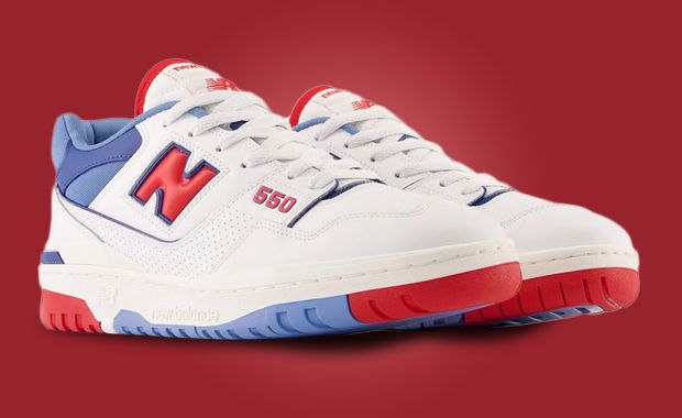 Patriotic Shades Of Red White And Blue Take Over This New Balance 550