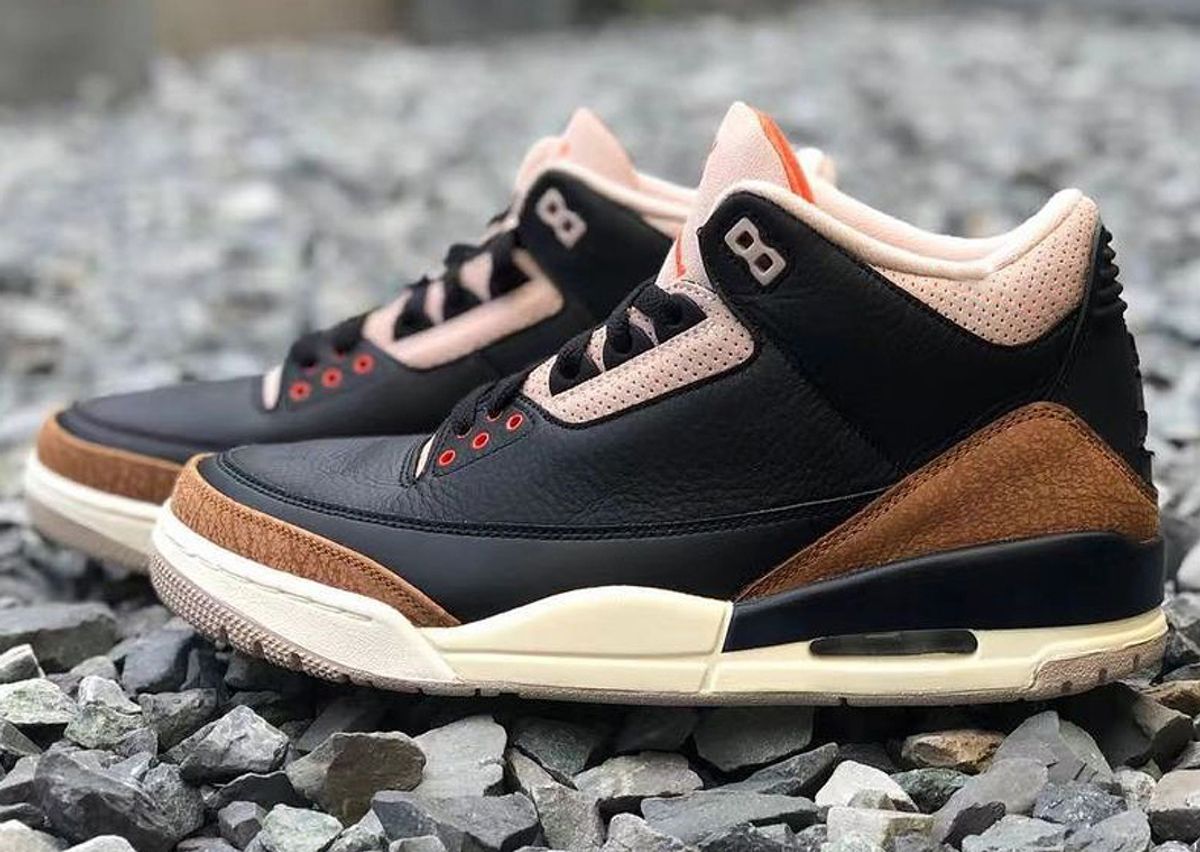 Sneakers Release – Jordan 3 Retro “Desert Cement”  Black/Rush Orange/Fossil Stone Men’s & Grade School Kids’  Shoe Launching 7/30