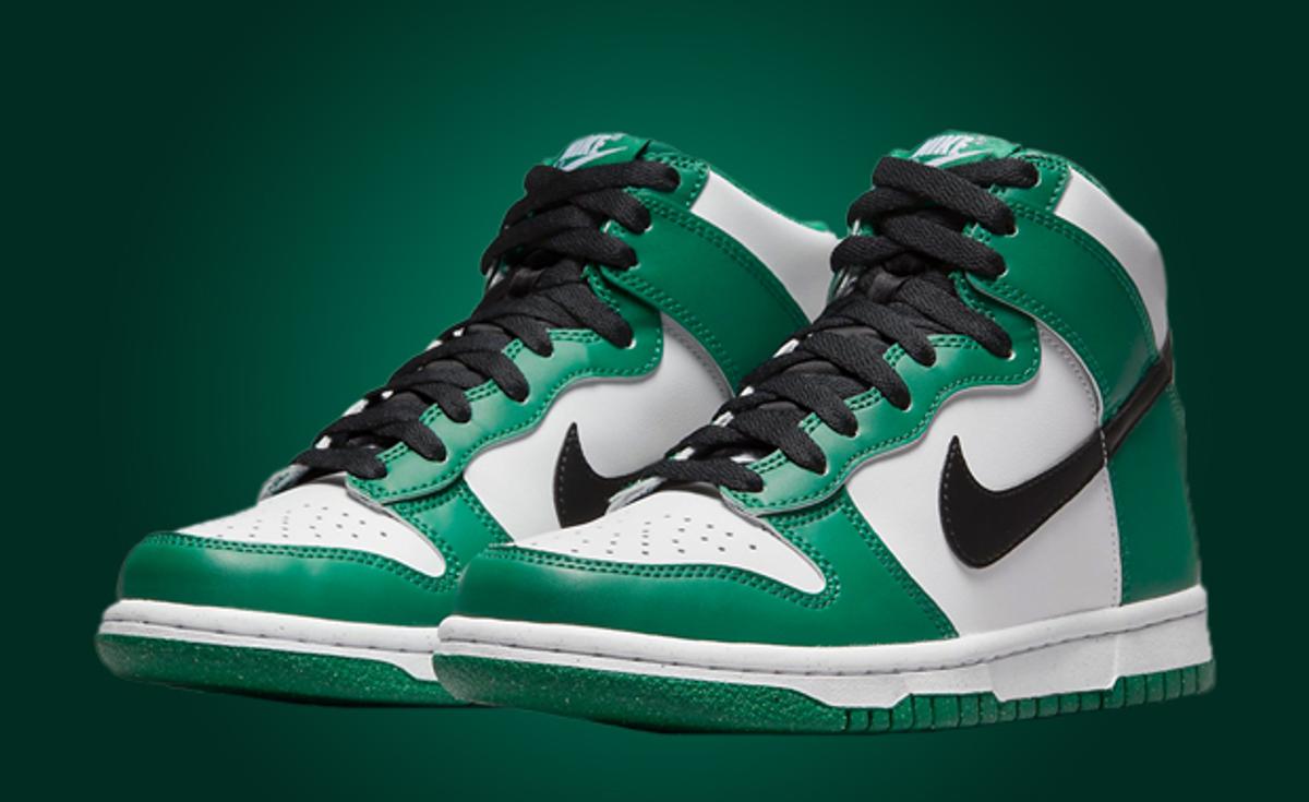 This Kids Exclusive Nike Dunk High Comes In Celtics Colors