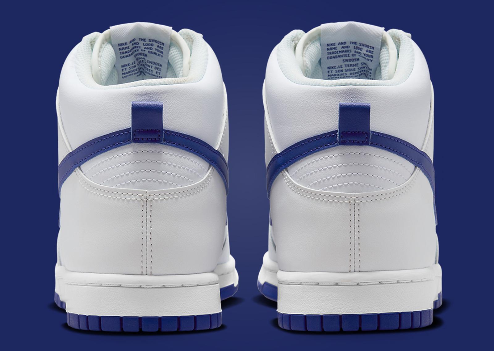 Nike Dunk High White Concord Back