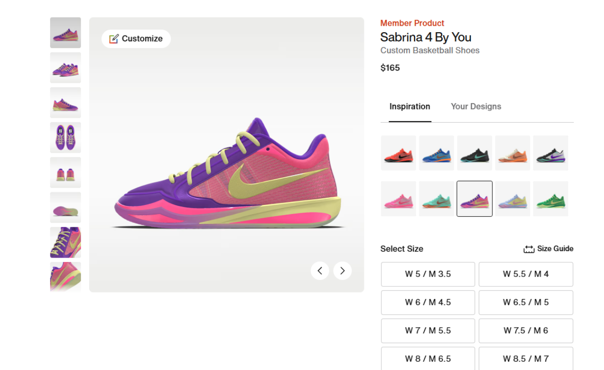 Nike Sabrina 4 By You