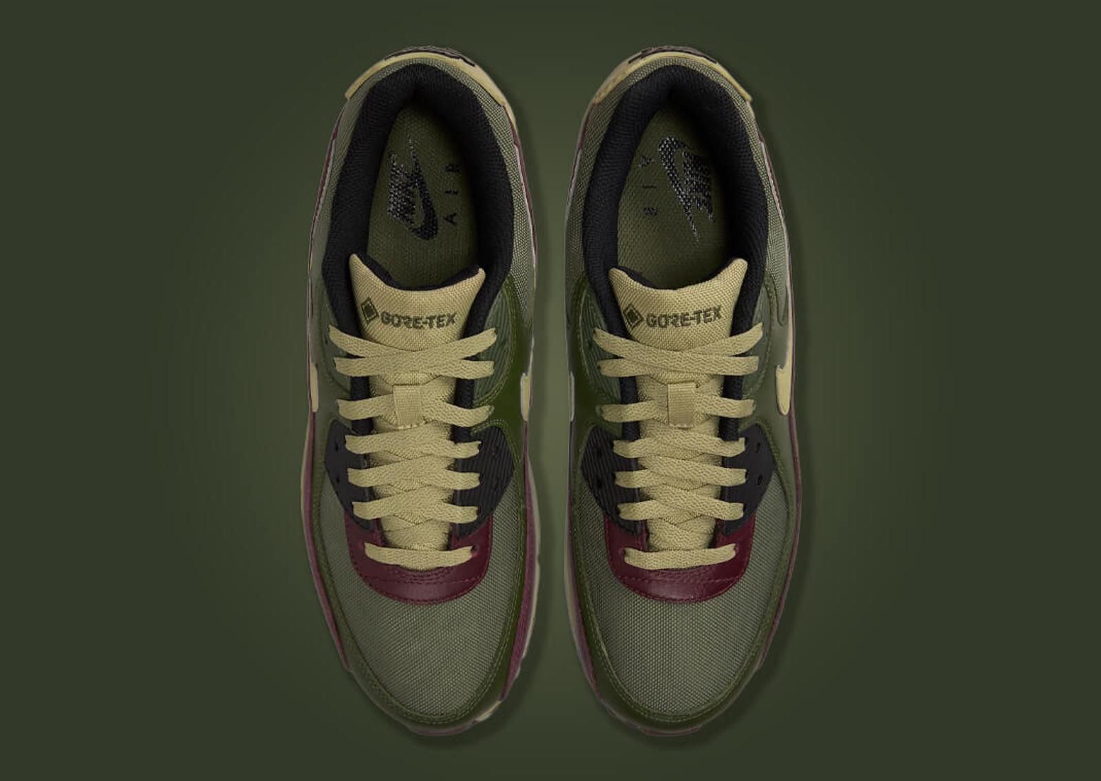 Nike Air Max 90 Gore-Tex Olive Top Profile