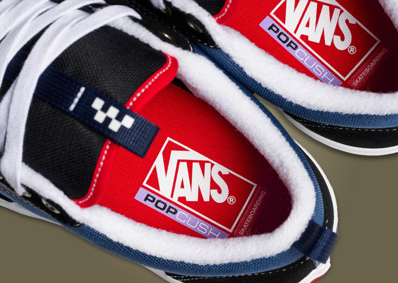 Vans Skate Old Skool 36+ Navy Red Insole