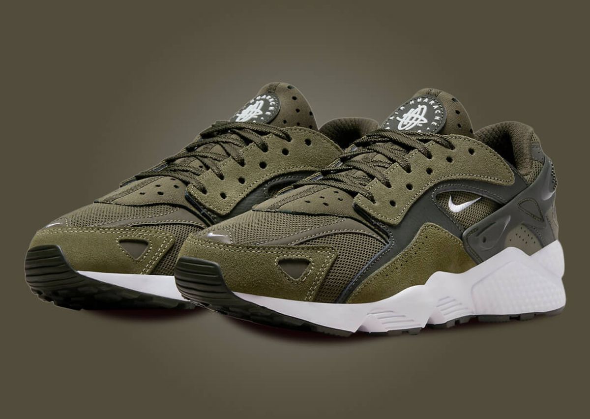 Nike air huarache olive green Clearance