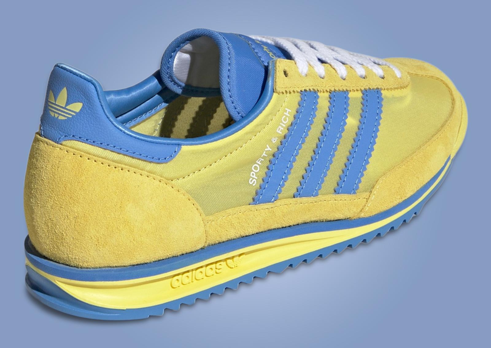 Sporty & Rich x adidas SL 72 Sweden Alternate (W) Heel Angle