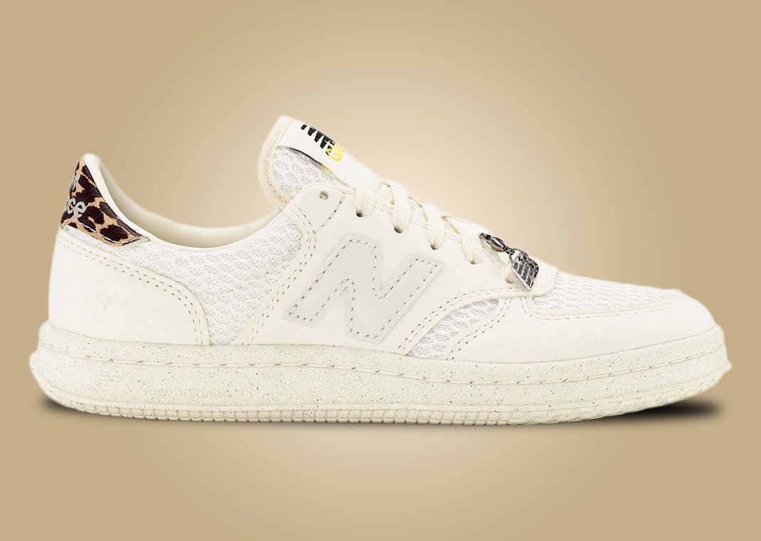 完売間近★GANNI NEW BALANCE コラボ スニーカー T500 ヒョウ柄 Ganni Adds Leopard Print and Charms to the New Balance T500