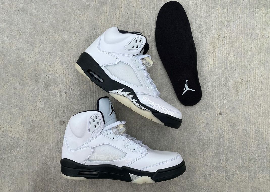 The Air Jordan 5 White Metallic Black Releases December 2024