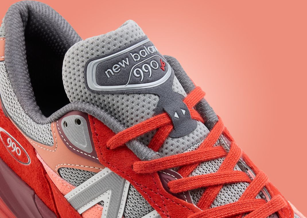 The New Balance 990v6 Made in USA Community Red Releases in 2025