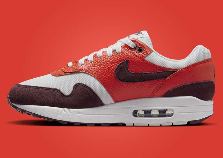 Nike Air Max 1 Burgundy Crush Picante Red Medial Right