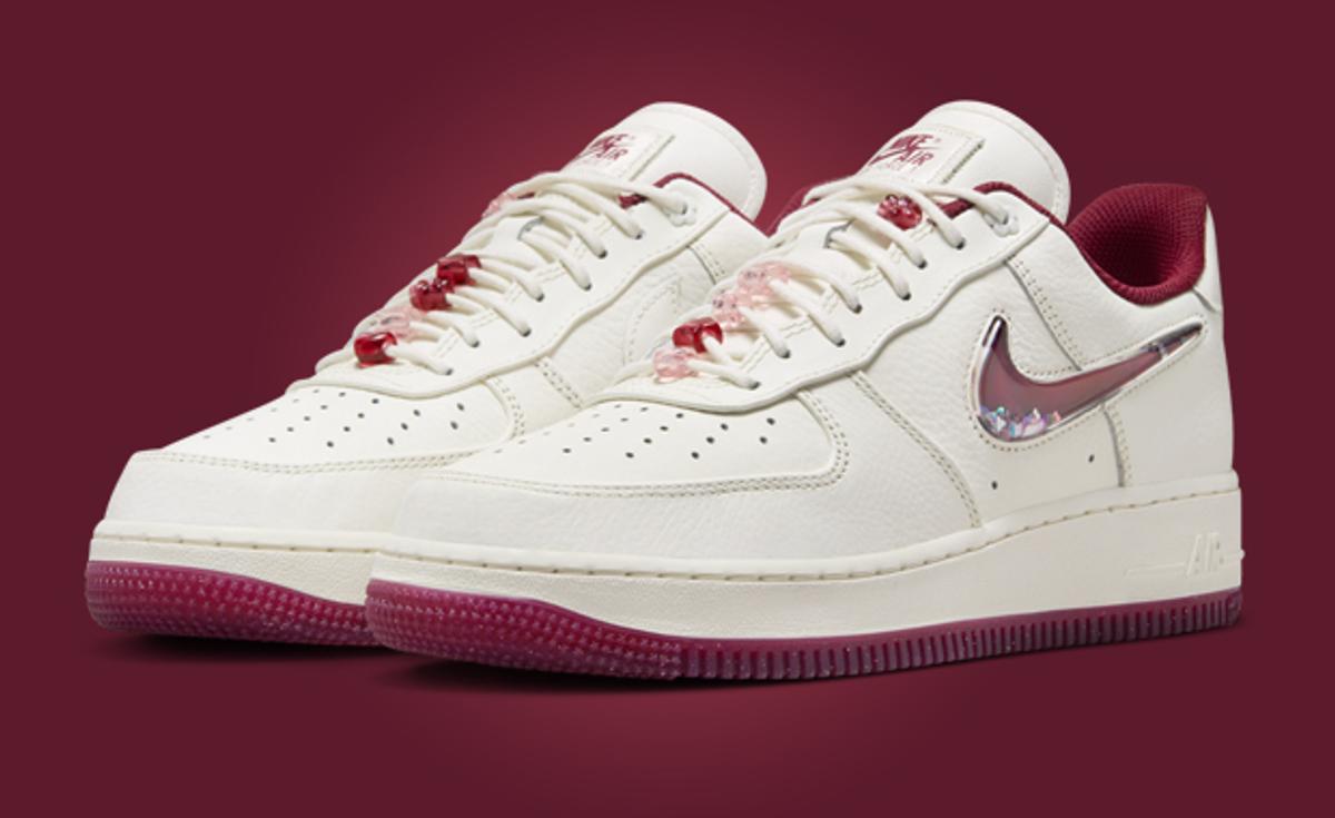 The Nike Air Force 1 Low Valentine’s Day Glitter Swoosh Releases February 2024