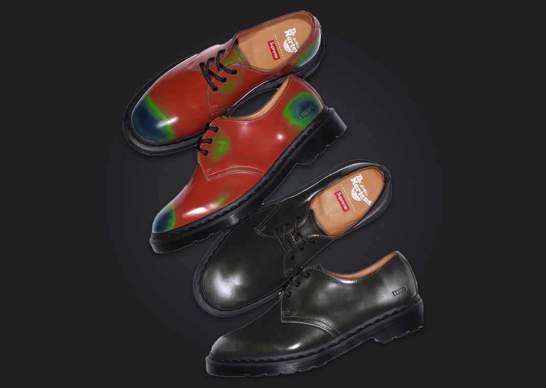 The Supreme x Dr. Martens 1461 3-Eye Shoe Wear Away Pack Releases ...