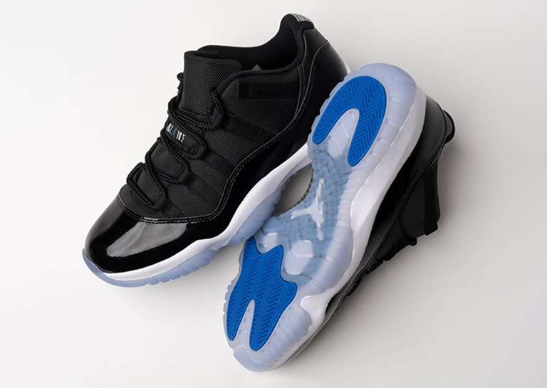 Air Jordan 11 Retro Low Space Jam Lateral and Outsole
