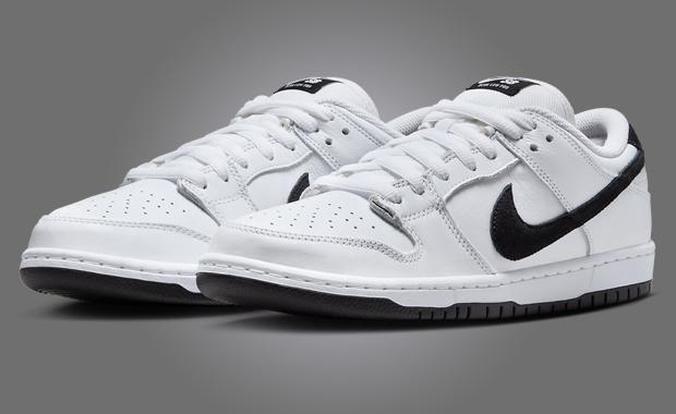 The Nike SB Dunk Low White Black Releases Spring 2025