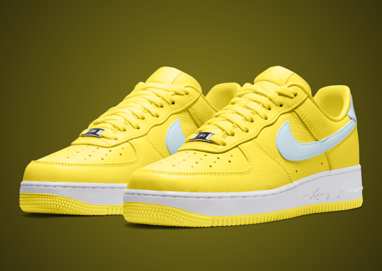 The Drake x Nike Air Force 1 Low Certified Lover Boy Citron Tint