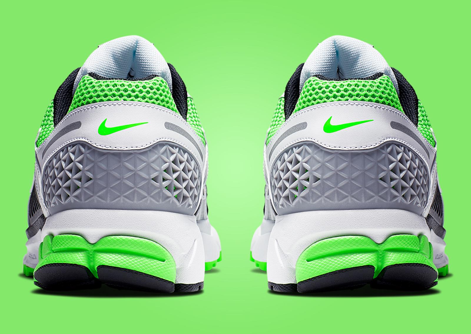 Nike Zoom Vomero 5 Electric Green Heel