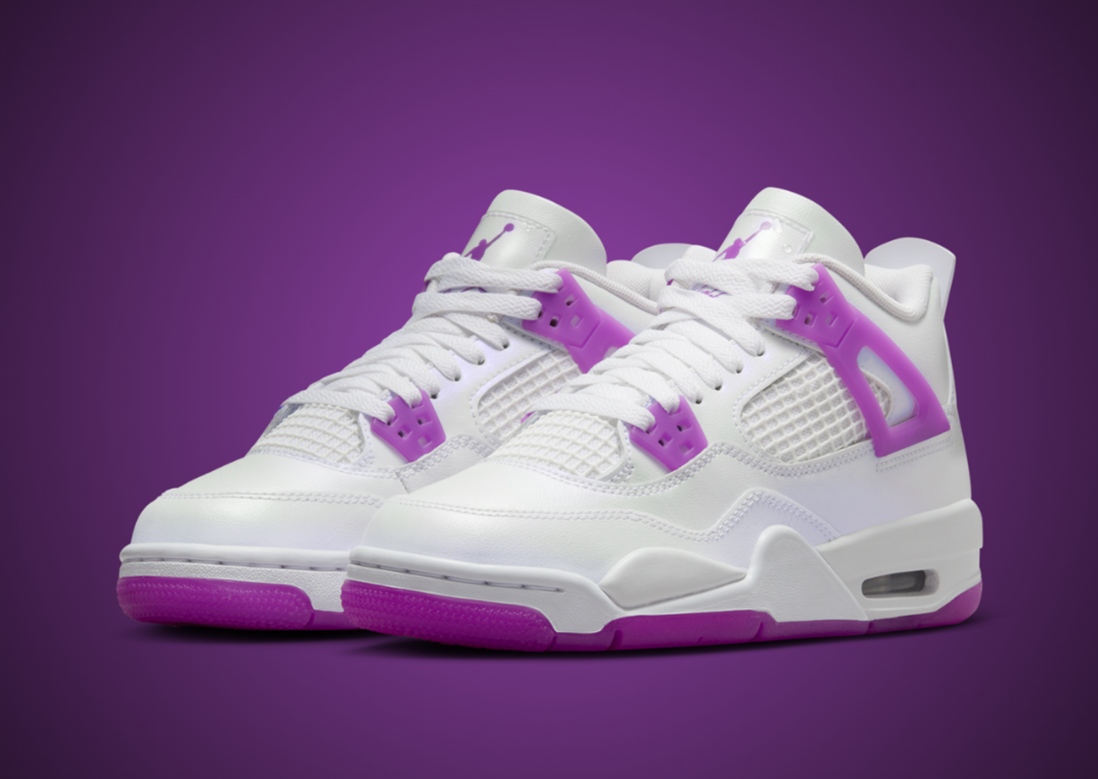 Air Jordan 4 Retro Hyper Violet (GS) Angle